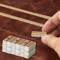 Revêtement de sol pour maison de poupée iLAND à l'échelle 1/12, échelle 1/6, accessoires pour maison de poupée miniature, 60 carreaux de sol pour maison de poupée double face