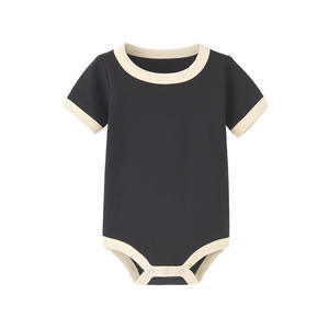 Combinaison pour nouveau-né, vêtements pour bébé, couleur unie, une pièce, vêtements d'été pour bébé, vêtements pour bébé en gros - Product Image 3