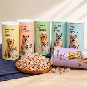 Caja Redonda de Cartón Kraft, Tubos de Embalaje, Envases Cilíndricos de Papel para Alimentos Secos para Mascotas (Perros/Gatos/Aves), Contenedor para Suplementos - Product Image 4