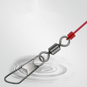 Aparejos de pesca, grúa giratoria de acero inoxidable con <span class=keywords><strong>Inter</strong></span> Lock B Snap, accesorios para Señuelos de Pesca, Clips, conector a presión de pesca - Product Image 4