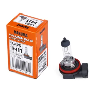  Masuma หลอดไฟรถยนต์ H11 L220 3000K หลอดฮาโลเจน H4 12V 55W สำหรับ Audi BMW Benz Ford Honda Toyota