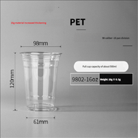Gobelets en PE transparents personnalisables-Plusieurs tailles disponibles, vente en gros de gobelets en plastique jetables pour boissons/emballage
