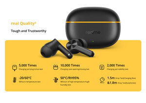 หูฟังไร้สาย Realme Buds T200 Lite ของแท้ หูฟังเกมมิ่งแบบ True Wireless ความหน่วงต่ำพิเศษ ชาร์จเร็วแบบ USB-C หูฟังออกกำลังกาย - Product Image 6