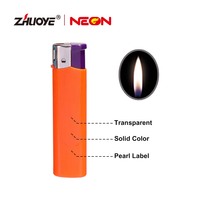 Briquet électronique portable en plastique de haute qualité au butane, jetable, moderne, avec logo OEM