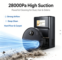 Mova Z60 Ultra Robot Vacuum Cleaner Pel 28000Pa Daya Hisap Navigasi LDS VSLAM Pel Basah Kering Perawatan Karpet Otomatis Sikat Anti Kusut