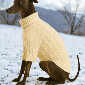 Verkaufsschlager: Eleganter, Luxuriöser und Schlichter Gestreifter Wollpullover für Hunde von Petstrending für den Winter – Hundebekleidung und Haustierkleidung im Großhandel 2025 - Product Image 1