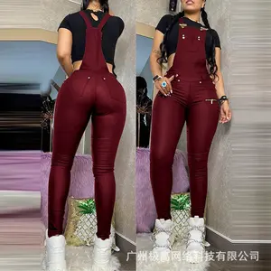 Wholesale leather overalls Trendy One-Piece Suits, Rompers – 