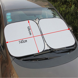 Xiangta che nắng xe ô tô hình vuông chống tia UV có thể gập lại được che nắng phía trước che nắng cửa sổ che nắng - Product Image 5