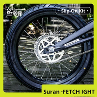 Pour Light Bee X LBX, jeu de roues Supermoto 17 pouces, chrome argenté, CNC 7075 aluminium, pneus route, rénovation/amélioration de vélo électrique, compatible 70/90-17