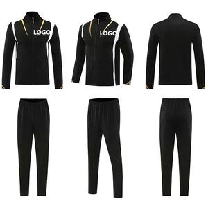 بيع بالجملة للأطفال كرة القدم للرجال بدلات رياضية لياقة بدنية حمراء صالة ألعاب رياضية ركض بدلة تدريب مخصصة لفريق الشباب سترات كرة القدم - Product Image 5