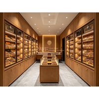 Vitrine de présentation moderne personnalisée pour cigares, armoire à cigarettes haut de gamme, présentoir à cigares