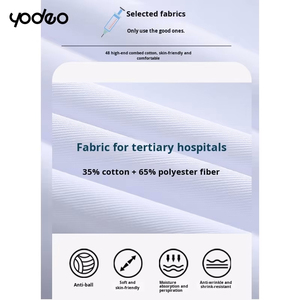 เสื้อโค้ทใส่ทำ<span class=keywords><strong>งาน</strong></span>แขนยาวสีขาวสำหรับผู้ชาย, เสื้อโค้ทใส่ทำ<span class=keywords><strong>งาน</strong></span>เสื้อ<span class=keywords><strong>โค</strong></span>้ทผ้าฝ้ายโพลีเอสเตอร์สำห<span class=keywords><strong>ร</strong></span>ับนักเ<span class=keywords><strong>ร</strong></span>ียนแพทย์ - Product Image 3