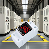 Relais de protection de courant CA réglable 63A 230V avec régulateur de sur/sous-tension et affichage LED, montable sur rail DIN SVC pour fréquence 50Hz