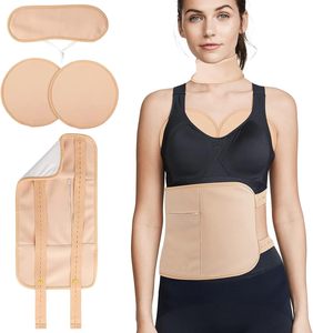 Kit de Compressas de Óleo de Rícino em Algodão PUL Impermeável com 4 Peças, Modelo Mais Recente, Alça Ajustável, Bolso e Ajuste Confortável para Cintura e Pescoço - Product Image 1