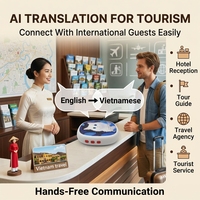 Mini traducteur vocal IA 40g, 133 langues, traduction en temps réel, portable, réduction du bruit, traducteur éducatif pour OEM ODM
