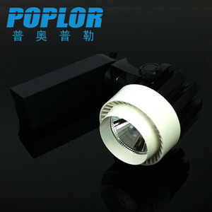 Luz de riel LED Poplor de 20W 30W Cob, iluminación comercial para tiendas y exposiciones con alto índice de reproducción cromática Ra90 - Product Image 3