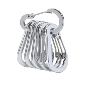 X926 Cc1 Custom Logo 2inch 5cm Promotional Keychains Round Carabiners <b>Clip</b> Snap Rotating <b>Hook</b> Carabiner for Dog Bag - Product Image 3