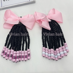 <span class=keywords><strong>Trenzas</strong></span> <span class=keywords><strong>de</strong></span> Cabello Vivian con Cuentas <span class=keywords><strong>de</strong></span> <span class=keywords><strong>Colores</strong></span>, Lazo Rosa, <span class=keywords><strong>Trenzas</strong></span> Africanas <span class=keywords><strong>para</strong></span> <span class=keywords><strong>Niñas</strong></span>, Estilos <span class=keywords><strong>de</strong></span> Cabello a la Moda <span class=keywords><strong>para</strong></span> Bebés - Product Image 2