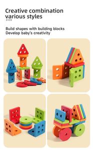 Jeu 3-en-1 en bois coloré pour enfants : Comptage, Empilage, Pêche, Xylophone, Blocs mathématiques numérotés et de formes - Product Image 6