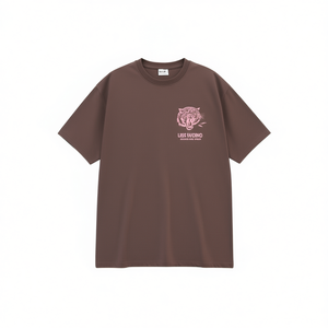 T-shirt da donna Liss Woino con stampa grafica, girocollo, manica corta, 100% cotone, vestibilità ampia, casual, per tutte le stagioni - Product Image 1