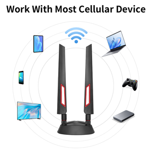 Dual frequency antenna router external folding glue stick antenna with Magnetic Base 2-in-1 2.4/<b>5G</b> WiFi6 Antenna Kit - Product Image 6