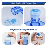 Bouteille d'eau en plastique de qualité alimentaire en PC épaissi, 5 gallons, 11,3 litres, 15L, 16L, 17 litres, 18L, 18,9L, réutilisable, pour eau minérale