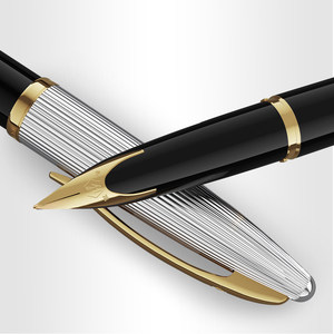 Série <span class=keywords><strong>Waterman</strong></span> Weidiwen Haiyun, design épuré, pointe en métal incrustée d'or 18 carats, <span class=keywords><strong>stylo</strong></span> à encre, boîte cadeau, gravure personnalisée - Product Image 4