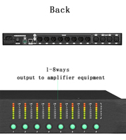 Processeur audio DSP 4 entrées 8 sorties FIR 96 kHz, système de gestion numérique des haut-parleurs, filtre de crossover pour enceintes Line Array, sonorisation de scène et karaoké