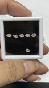 East-West Pear Lab Diamond Tennis <b>Bracelet</b> 10K white gold yellow gold rose gold <b>bracelet</b> - Product Image 3