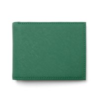 Dompet pria panjang kulit PU bermotif silang tempat banyak tempat kartu kredit tempat dompet perak Logo kustom grosir