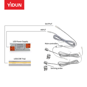 Yidun yd-mzs-06 công nghệ cao thông minh dimmers: 12V/24V cảm biến chuyển đổi, liền mạch cho tủ bếp đồ nội thất chiếu sáng - Product Image 6
