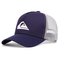Quiksilver Baseballpet Zwart Wit Mesh Unisex Zonnebescherming Ademend Buitensport Pet Op Maat Geborduurde Katoen Buiten Sport Hoed Heren
