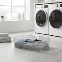 Paniers de rangement en fil métallique durables, écologiques, modernes, rectangulaires, grande capacité, avec poignées, multi-usages, bureau, école, cuisine