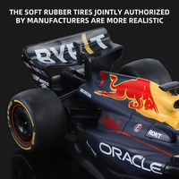 1:24 # 1 RB19 F1 - Coche de Carreras de Aleación Premium, Modelo Fundido a Presión, Exquisito para Decoración
