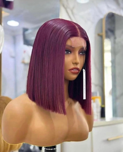 99j Perruque Bob Cheveux Humains Lace Front 99j 13x4 Full Frontal 99j Perruque Bob sans colle 5x5 13x5 Perruque frontale en cheveux vietnamiens bruts - Product Image 1