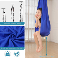 Balançoire sensorielle pour enfants, autisme, TDAH, thérapie, hamac, 100x280cm, tissu léger en nylon, pour une personne, intérieur/extérieur
