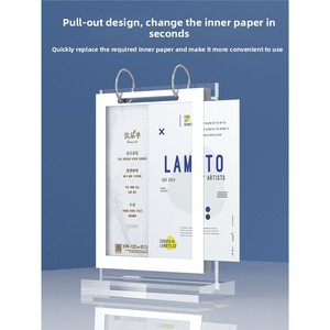 A4T thân thiện với môi trường <span class=keywords><strong>Acrylic</strong></span> nhiều trang Bảng thẻ cho lật loại A5 nhà hàng uống thẻ đa chức năng hiển thị thẻ <span class=keywords><strong>menu</strong></span> giá - Product Image 2