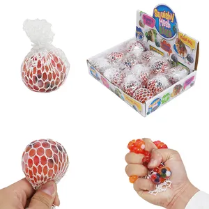 Bán buôn bóp đồ chơi đầy màu sắc hạt nước căng thẳng-giảm nho quả bóng cho trẻ em