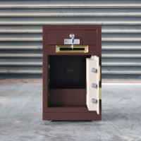 Tresor mit Oberfach für den Heimgebrauch Intelligenter Safe mit Mechanischem Metall-Sicherheitsschloss Aufbewahrungsbox Depotsafe