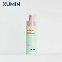 Bouteilles d'emballage de lotion cosmétique de luxe en plastique PET 100ml 120ml 150ml Bouteille de pompe de soin de la peau vide pour lotion et sérum