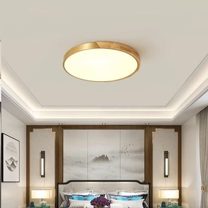 โคมไฟเพดาน LED ทองแดงทั้งหมด สไตล์จีนใหม่ บางเฉียบ ทันสมัย เรียบง่าย สร้างสรรค์ สำหรับทางเข้า ระเบียง ห้องรับประทานอาหาร ห้องนอน - Product Image 6