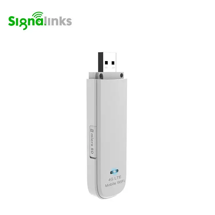 Signalink CAT4 4G LTE Kartu Jaringan Nirkabel, <span class=keywords><strong>Modem</strong></span> Mobil Kecepatan Tinggi 150Mbps Usb Dongle Versi Global Wifi Hotspot 4G Lte Wifi