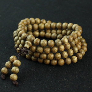 Agarwood <b>Bracelet</b> 2.0mm Kalimantan Indonesian Buddhist Prayer Beads 108 Beads Unisex Couple Jewelry - Product Image 3