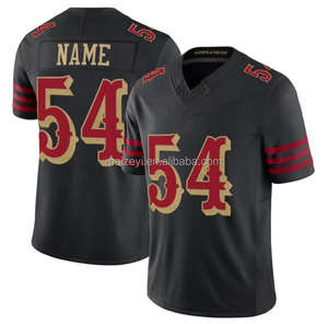 Las mejores rivalidades de calidad #85 George Kittle #23 Christian McCaffrey #13 Brock Purdy #97 Nick Bosa cosido camiseta de fútbol americano - Product Image 2