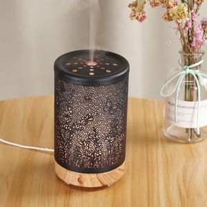 Diffuseur d'arômes YXTY 100 ml, humidificateur de bureau avec lumière LED et design ajouré pour la maison et le bureau - Product Image 5