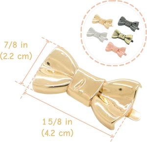 PCS Bowknot Label Tag With Shim Metal Sign Alloy Sewing Items Accessories For <b>Purses</b> Bags Shoes Clothes - Product Image 2
