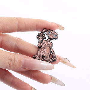 Pin de Solapa Metálico Esmaltado con Diseño Retro del Personaje Alien <span class=keywords><strong>ET</strong></span> de la Película Clásica de Ciencia Ficción, para Decoración de Ropa y Mochilas - Product Image 2