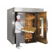 Профессиональное хлебобулочное оборудование VIGEVR, вращающаяся печь для выпечки, 16 лотков, 32 лотка, 64 лотка, коммерческая электрическая газовая Вращающаяся печь для курицы