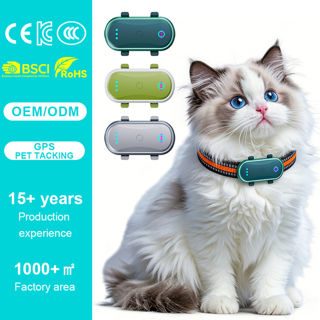Qcool Pet Gps Collar f Dog Collar Smart Tracking Activity Monitor Led Pet Gps Collar