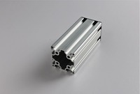 Profilé en aluminium à fente en T industriel 6060, alliage 6063 T5, pour cadre de machine lourde et postes de travail